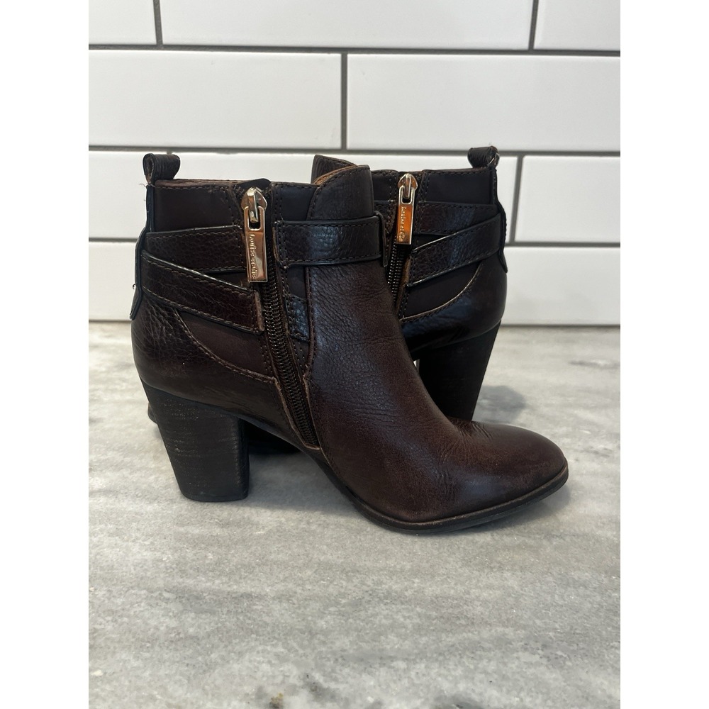 Louise Et Cie Lo-Vianne Brown‎ Leather Buckle Ankle Boots Booties Size 5 - Picture 9 of 12